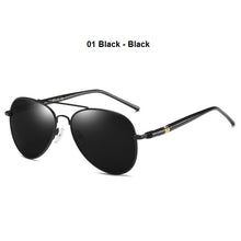 Load image into Gallery viewer, Luxury Men&#39;s Polarized Sunglasses Driving Sun Glasses For Men Women Brand Designer Male Vintage Black Pilot Sunglasses UV400