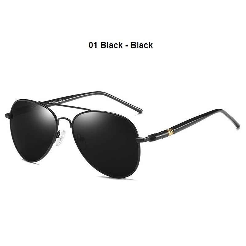 Luxury Men's Polarized Sunglasses Driving Sun Glasses For Men Women Brand Designer Male Vintage Black Pilot Sunglasses UV400