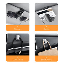 Load image into Gallery viewer, Baseus Car Sunglasses Holder Sun Glasses Clip Auto Sunglass Organizer Car Sun Glass Storage Eyeglass Holder Stand Glasses Case