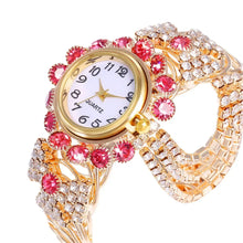 Load image into Gallery viewer, New Fashion Women Watches Diamond-Embedded Elegant Quartz Watch Stylish Opening Luxury Creative Alloy Bracelet Watch