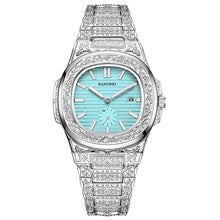 Load image into Gallery viewer, Fashion Ladies Crocodile Pattern Belt Watch Square Roman numerals Female Student Quartz Watch Set