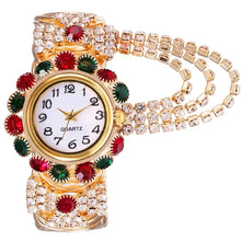 Load image into Gallery viewer, New Fashion Women Watches Diamond-Embedded Elegant Quartz Watch Stylish Opening Luxury Creative Alloy Bracelet Watch