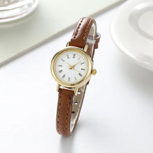 Load image into Gallery viewer, Simple Women Watches Luxury Design Leather Watch Ladies Quartz Wristwatch Womens Small Round Dial Clock Reloj Mujer