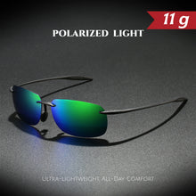 Load image into Gallery viewer, Ultra Light 11g TR90 Frameless Polarized Aviator Sunglasses - Flexible &amp; Comfort Fit Unisex for Driving, Fishing, Outdoor