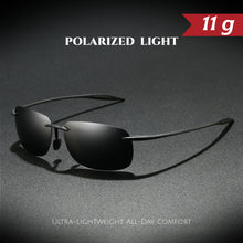 Load image into Gallery viewer, Ultra Light 11g TR90 Frameless Polarized Aviator Sunglasses - Flexible &amp; Comfort Fit Unisex for Driving, Fishing, Outdoor