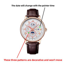 Load image into Gallery viewer, 2024 Fashion Men Watch Fashion Top Luxury Sport Men's Wristwatch Waterproof Luminous Leather Date Quartz Watches Man Clock