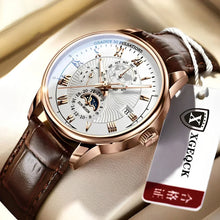 Load image into Gallery viewer, 2024 Fashion Men Watch Fashion Top Luxury Sport Men's Wristwatch Waterproof Luminous Leather Date Quartz Watches Man Clock