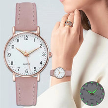 Load image into Gallery viewer, Fashion Women Watches Casual Arabic Dial Ladies Leather Band Quartz Watch Reloj Mujer Girls Clock Gift