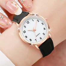 Load image into Gallery viewer, Fashion Women Watches Casual Arabic Dial Ladies Leather Band Quartz Watch Reloj Mujer Girls Clock Gift