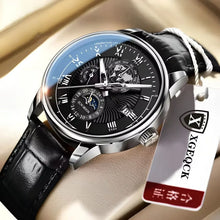 Load image into Gallery viewer, 2024 Fashion Men Watch Fashion Top Luxury Sport Men's Wristwatch Waterproof Luminous Leather Date Quartz Watches Man Clock