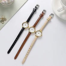 Load image into Gallery viewer, Simple Women Watches Luxury Design Leather Watch Ladies Quartz Wristwatch Womens Small Round Dial Clock Reloj Mujer