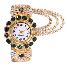 Load image into Gallery viewer, New Fashion Women Watches Diamond-Embedded Elegant Quartz Watch Stylish Opening Luxury Creative Alloy Bracelet Watch