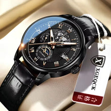 Load image into Gallery viewer, 2024 Fashion Men Watch Fashion Top Luxury Sport Men's Wristwatch Waterproof Luminous Leather Date Quartz Watches Man Clock