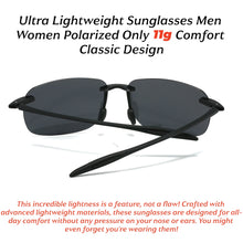 Load image into Gallery viewer, Ultra Light 11g TR90 Frameless Polarized Aviator Sunglasses - Flexible &amp; Comfort Fit Unisex for Driving, Fishing, Outdoor