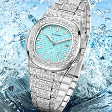 Load image into Gallery viewer, Fashion Ladies Crocodile Pattern Belt Watch Square Roman numerals Female Student Quartz Watch Set