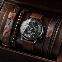 Load image into Gallery viewer, 4pcs Set Men's Casual Nylon Simple Sport Style Watches, Ldeal Choice for Gifts