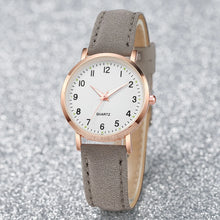 Load image into Gallery viewer, Fashion Women Watches Casual Arabic Dial Ladies Leather Band Quartz Watch Reloj Mujer Girls Clock Gift