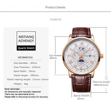 Load image into Gallery viewer, 2024 Fashion Men Watch Fashion Top Luxury Sport Men's Wristwatch Waterproof Luminous Leather Date Quartz Watches Man Clock