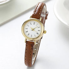 Load image into Gallery viewer, Simple Women Watches Luxury Design Leather Watch Ladies Quartz Wristwatch Womens Small Round Dial Clock Reloj Mujer