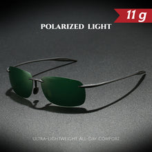 Load image into Gallery viewer, Ultra Light 11g TR90 Frameless Polarized Aviator Sunglasses - Flexible &amp; Comfort Fit Unisex for Driving, Fishing, Outdoor