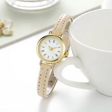 Load image into Gallery viewer, Simple Women Watches Luxury Design Leather Watch Ladies Quartz Wristwatch Womens Small Round Dial Clock Reloj Mujer