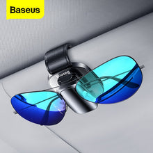 Load image into Gallery viewer, Baseus Car Sunglasses Holder Sun Glasses Clip Auto Sunglass Organizer Car Sun Glass Storage Eyeglass Holder Stand Glasses Case