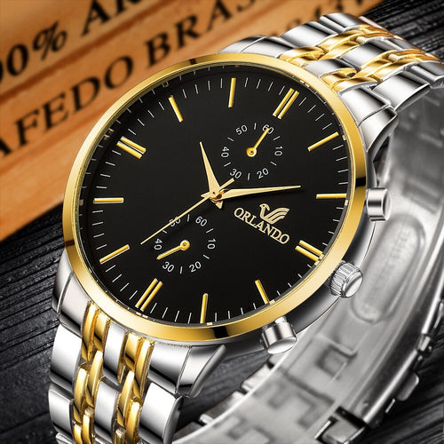 Wrist Watches Mens Luxury Brand Orlando Men's Quartz Watches Men Business Male Clock  Relogio Masculino Mens Watches Watch 2019