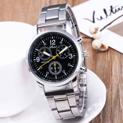 Men’s Match Fashion Neutral Quartz Analog Wristwatch Steel Band Watch Fashion Wristwatches Men's Clock Bussiness Watch New 2021