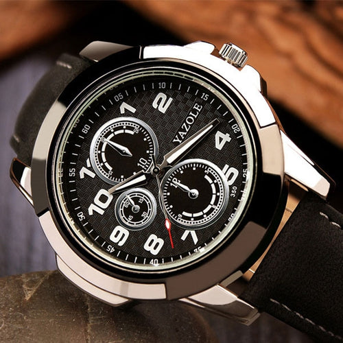 YAZOLE 2020 Luxury Quartz Watch Men Watches Top Brand Luxury Male Clock Business Mens Leather Band Wrist Watch Relogio Masculino
