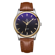 Load image into Gallery viewer, Luxury Mens Watches Male Clocks Sport Male Clock Leather Strap Quartz Business YAZOLE Top Brand Men Watch Gift Watches Men Reloj