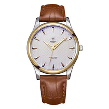 Load image into Gallery viewer, Luxury Mens Watches Male Clocks Sport Male Clock Leather Strap Quartz Business YAZOLE Top Brand Men Watch Gift Watches Men Reloj