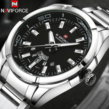 Load image into Gallery viewer, NAVIFORCE Brand Men Watches Business Quartz Watch Men&#39;s Stainless Steel Band 30M Waterproof Date Wristwatches Relogio Masculino